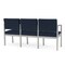 Lesro Lenox 3 Seat Tandem Seating W/ Arms, 64.5 in W 24.5 in L 32 in H LS3103 - alternate 2